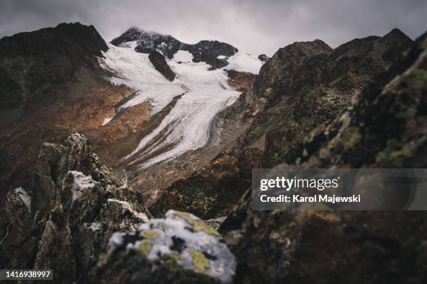 glacier in the ötztal alps - sölden stock pictures, royalty-free photos & images