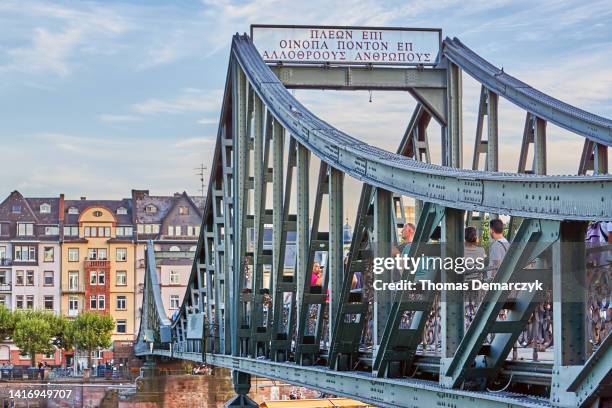 frankfurt - eisen stock-fotos und bilder