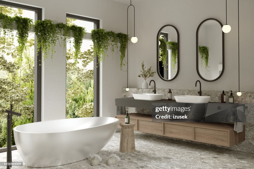 Modern bathroom interior