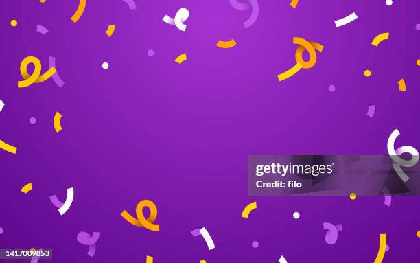 ilustrações, clipart, desenhos animados e ícones de fundo abstrato de confete de celebração - aniversário