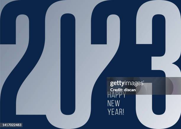 frohes neues jahr 2023 hintergrund. - happy new year stock-grafiken, -clipart, -cartoons und -symbole