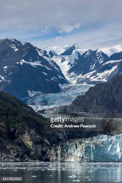 margerie-gletscher, glacier-bay-nationalpark, südosten alaskas - glacier bay national park stock-fotos und bilder