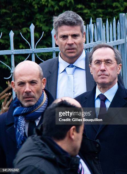 France's Interior Minister Claude Gueant waits to speak after an operation to arrest suspected gunman Mohammed Merah on March 22, 2012 in Toulouse,...