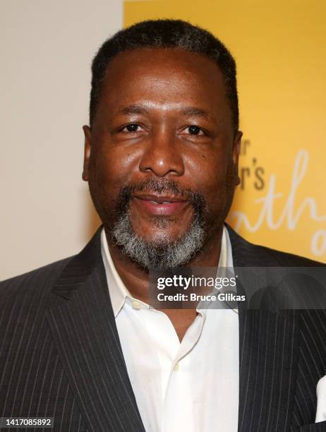 Wendell Pierce poses at a photo call for the revival of Arthur Miller's "Death of a Salesman" on Broadway which is rehearsing at The Signature...