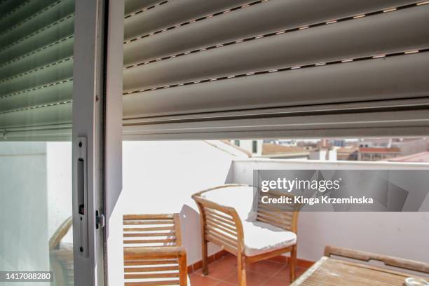 shutters - private terrace balcony stock pictures, royalty-free photos & images