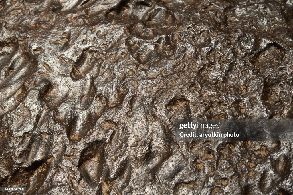 Meteoright The Metal Meteorite Surface Closeup As Background High-Res Stock Photo ...