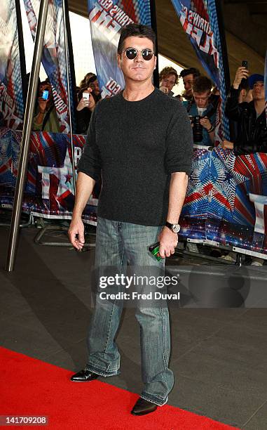 Simon Cowell attends the launch for Britain's Got Talent at BFI Southbank on March 22, 2012 in London, England.