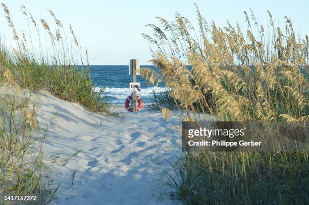 topsail beach, north carolina - north carolina stock pictures, royalty-free photos & images