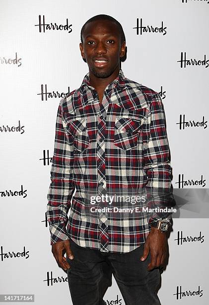 Shaun Wright-Phillips attends the Harrods new technology department launch at Harrods on March 22, 2012 in London, England.