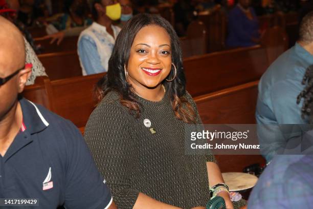 Ashley Sharpton attends Bishop E Bernard Alexander's birthday and Life of Service celebration at Citadel Cathedral of Praise and Worship on August...
