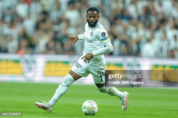 Georges-Kevin N'Koudou of Besiktas during the Turkish Super Lig match between Besiktas and Fatih Karagumruk at Stadion Vodafone Park on August 21,...