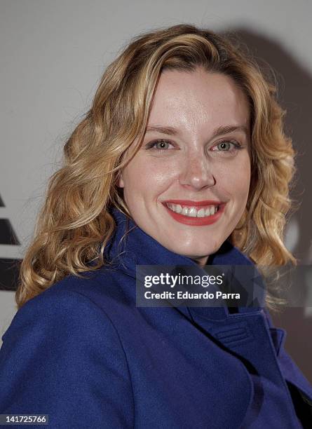 Carolina Bang attends 'Extraterrestre' premiere photocall at Gran Via cinema on March 22, 2012 in Madrid, Spain.