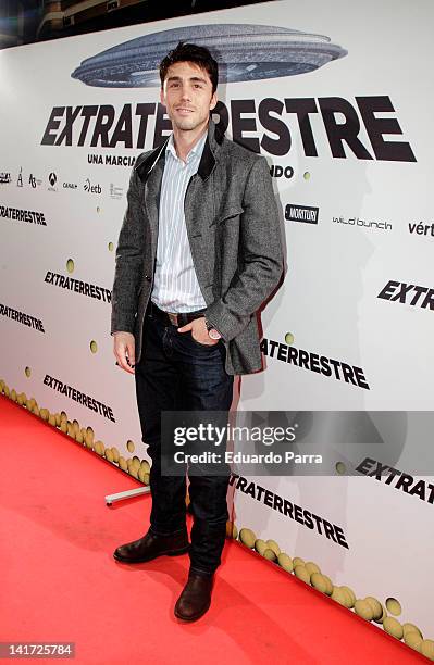 Ruben Sanz attends 'Extraterrestre' premiere photocall at Gran Via cinema on March 22, 2012 in Madrid, Spain.