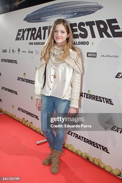 Beatriz Vallhonrat attends 'Extraterrestre' premiere photocall at Gran Via cinema on March 22, 2012 in Madrid, Spain.