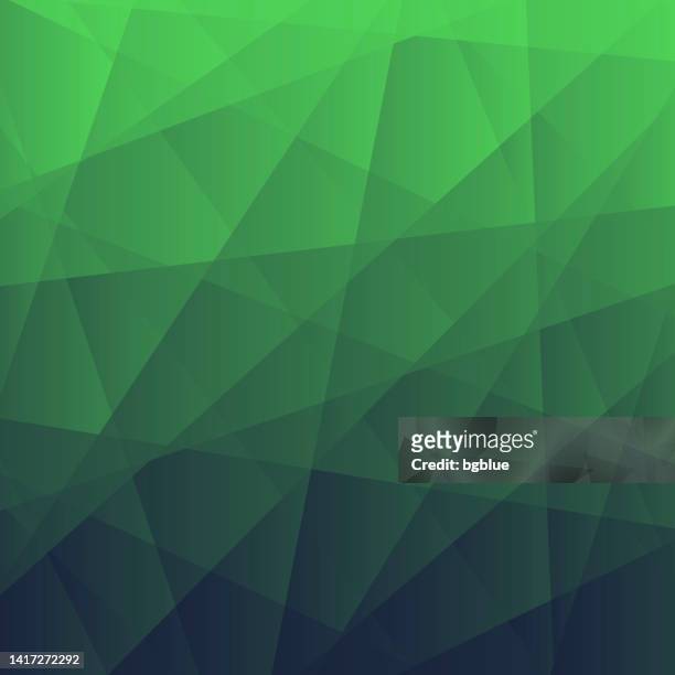 抽象的な幾何学的背景 - 緑のグラデーションを持つポリゴンモザイク - 平面点のイラスト素材／クリップアート素材／マンガ素材／アイコン素材