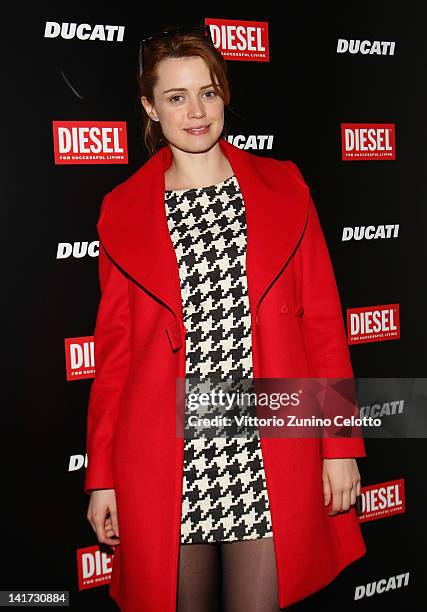 Actress Nathalie Rapti Gomez attends the 'Diesel Together With Ducati' cocktail party on March 22, 2012 in Rome, Italy.