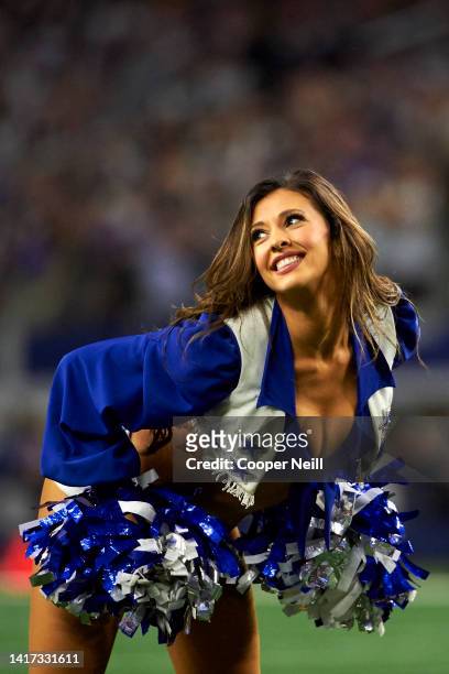 The Dallas Cowboys Cheerleaders perform during an NFL football game against the Minnesota Vikings, Sunday, Nov. 10 in Arlington, Texas.