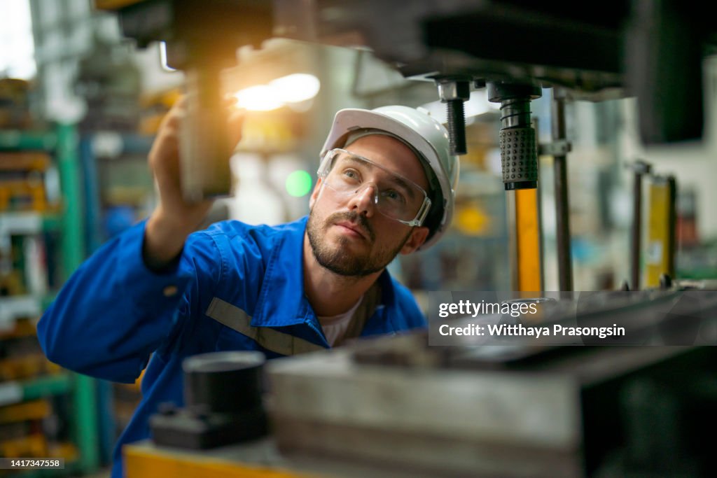 Worker in factory