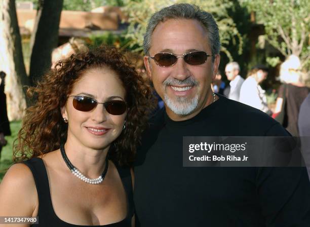 Gloria Estefan and Emilio Estefan at art event, June 22, 2003 in Taos, New Mexico.