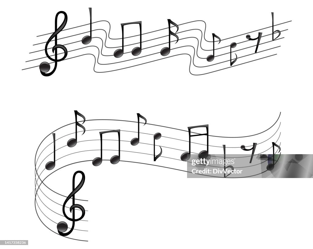 Musical notes design vector