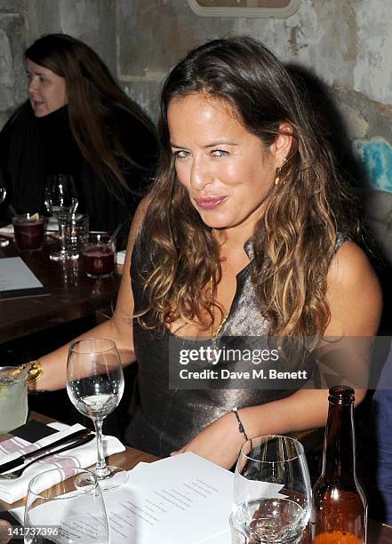 Jade Jagger attends a private dinner celebrating the Spring/Summer issue of Another Man magazine and the UK launch of BLK DNM at Browns Focus hosted...