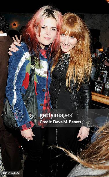 Alison Mosshart and Charlotte Tilbury attend a private dinner celebrating the Spring/Summer issue of Another Man magazine and the UK launch of BLK...