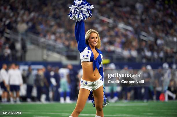 The Dallas Cowboys Cheerleaders perform during an NFL football game against the Buffalo Bills in Arlington, Texas, Thursday, Nov. 28, 2019.