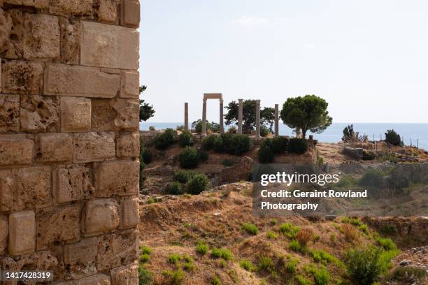 byblos ruins, lebanon - byblos stock pictures, royalty-free photos & images