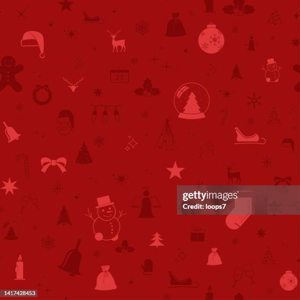 weihnachtshintergrund - pixel perfect seamless muster - snow globe stock-grafiken, -clipart, -cartoons und -symbole