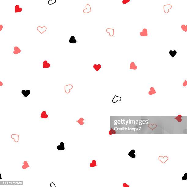 illustrations, cliparts, dessins animés et icônes de arrière-plan hearts - pixel perfect seamless pattern - valentine's day