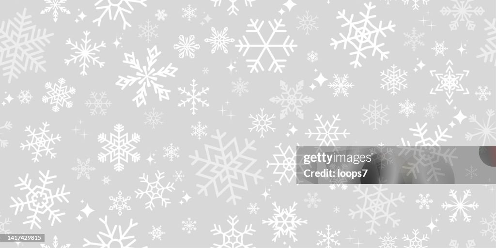 Snowflakes Background - Pixel Perfect Seamless Pattern