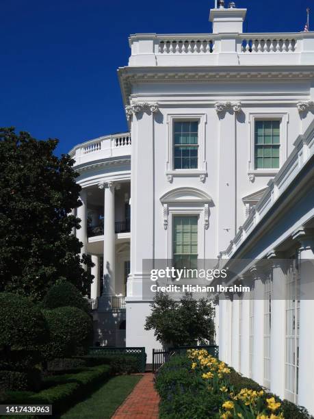 the white house, view of east wing, washington dc, usa. - east stock pictures, royalty-free photos & images