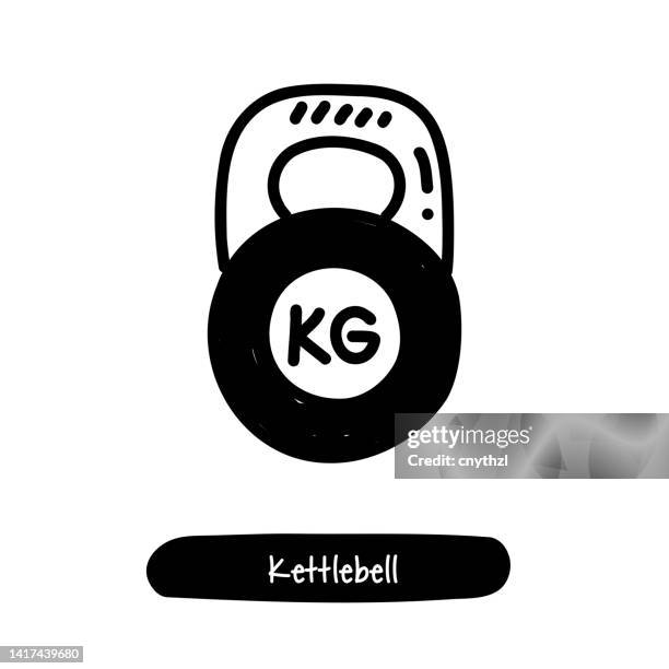 kettlebell icon. trendy style vector illustration symbol - crossfit stock illustrations
