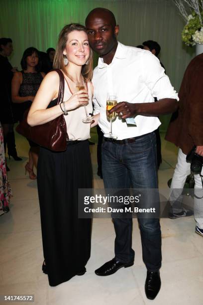 Emma Gyasi and David Gyasi attend the English National Ballet pre-performance party to celebrate their new season honoring the legacy of Ballet...