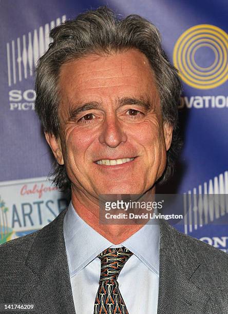 Activist Bobby Shriver attends the California Arts Council's Arts License Plate Program "Create a State" launch party at Sony Pictures Studios on...