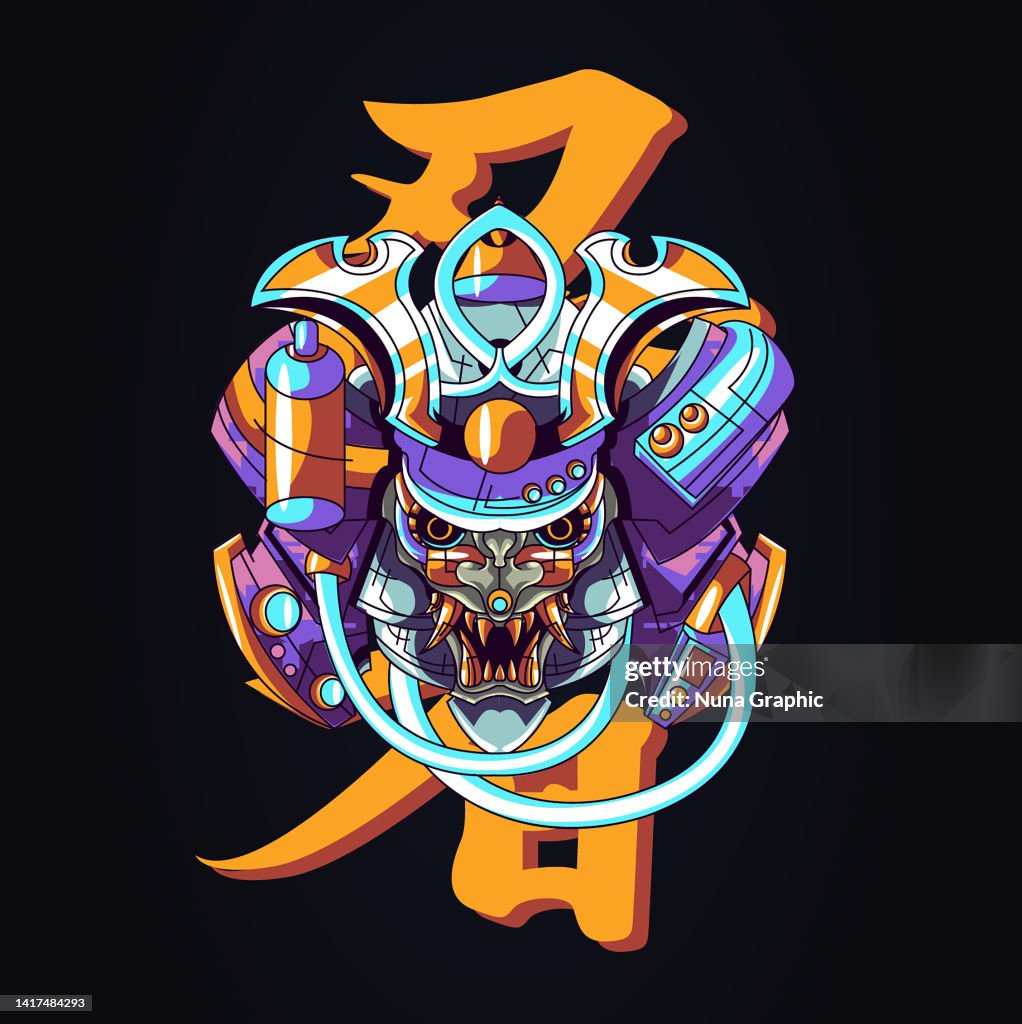 Premium-Design Ronin Roboter-Logo