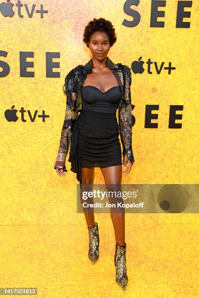 Damaris Lewis attends the Apple TV+ Original Series "See" Season 3 Premiere at DGA Theater Complex on August 23, 2022 in Los Angeles, California.