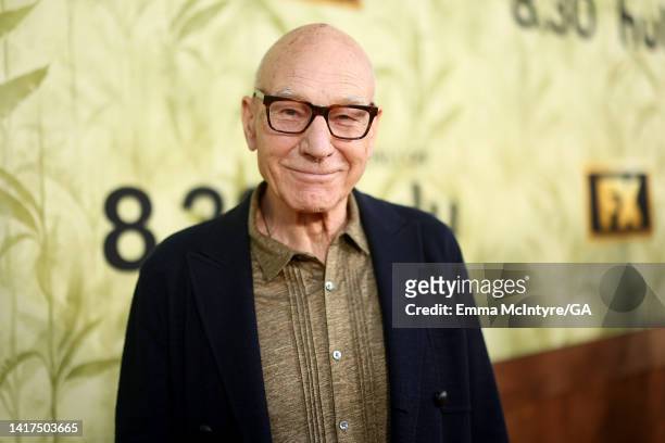 Patrick Stewart attends FX's "The Patient" Season 1 Premiere at NeueHouse Los Angeles on August 23, 2022 in Hollywood, California.