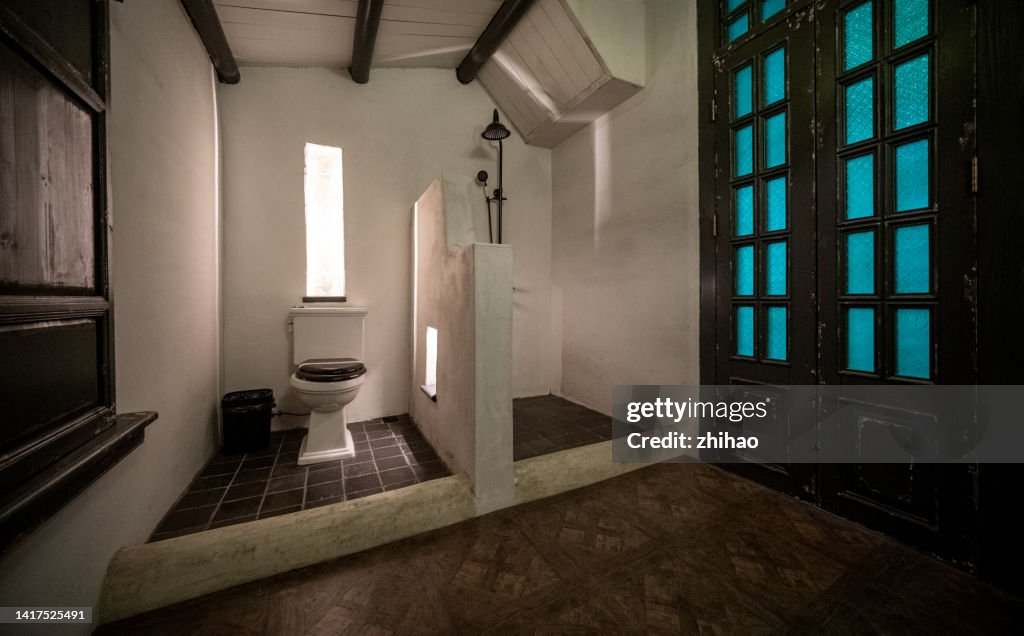 Traditional style toilet and bathroom