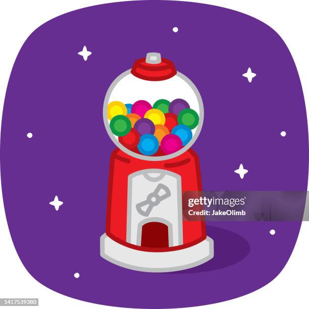 illustrations, cliparts, dessins animés et icônes de gumball machine doodle 1 - gumball