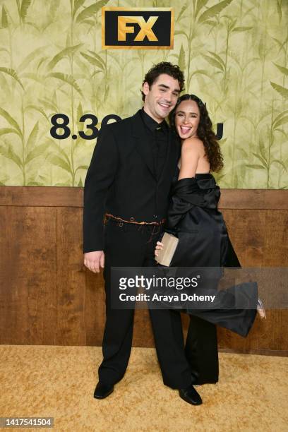 Alex Rich and Kristy Dawn Dinsmore attend the FX's "The Patient" season 1 premiere at NeueHouse Los Angeles on August 23, 2022 in Hollywood,...
