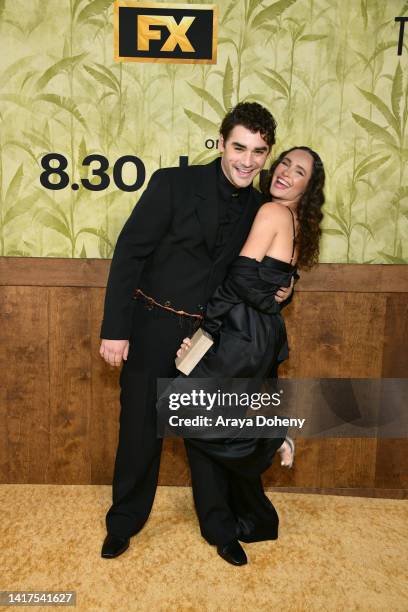 Alex Rich and Kristy Dawn Dinsmore attend the FX's "The Patient" season 1 premiere at NeueHouse Los Angeles on August 23, 2022 in Hollywood,...