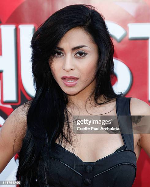 Actress Michelle Maylene attends the Hustler Hollywood Walk Of Fame induction ceremony at Hustler Hollywood on March 22, 2012 in West Hollywood,...