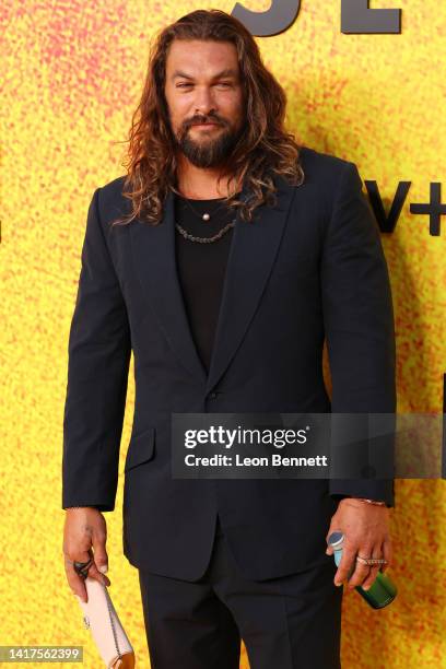 Jason Momoa attends Apple TV+ original series "See" Season 3 Los Angeles premier at DGA Theater Complex on August 23, 2022 in Los Angeles, California.