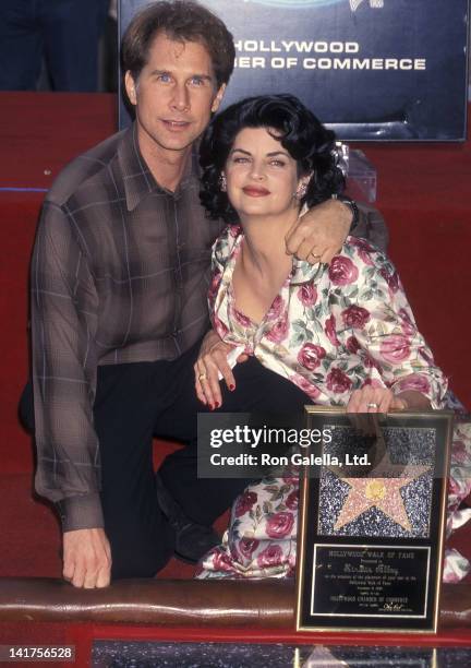 Actor Parker Stevenson and actress Kirstie Alley attends the Hollywood Walk of Fame Star Ceremony for Kirstie Alley on November 9, 1995 at 7000...