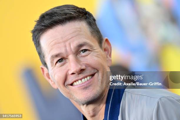 Mark Wahlberg attends the Los Angeles Premiere of Netflix's "Me Time" at Regency Village Theatre on August 23, 2022 in Los Angeles, California.