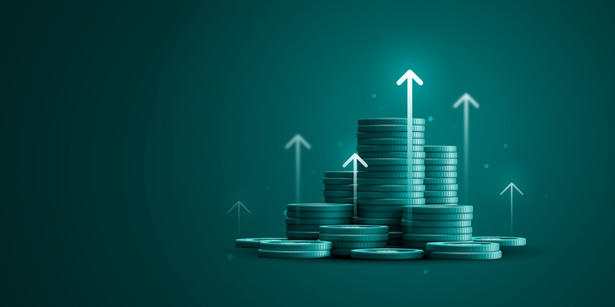 Growth financial business arrow money coin on increase earnings 3d background with economy market investment finance banking profit or success cash stack currency of wealth graph price value strategy. Growth financial business arrow money coin on increase earnings 3d background with economy market investment finance banking profit or success cash stack currency of wealth graph price value strategy.