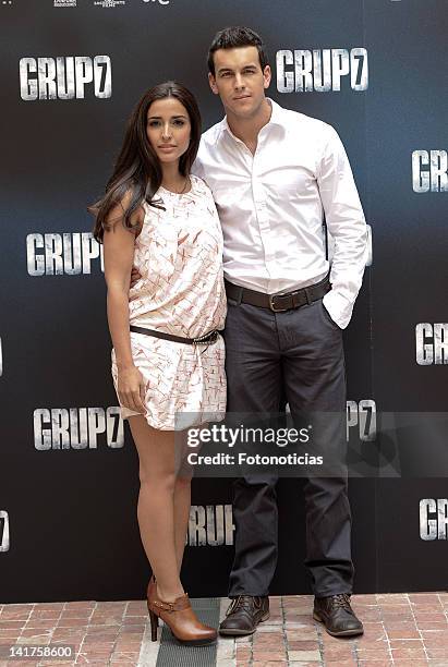 Actress Inma Cuesta and actor Mario Casas attend a photocall for 'Grupo 7' at the Intercontinental Hotel on March 23, 2012 in Madrid, Spain.