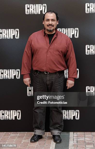 Joaquin Nunez attends a photocall for 'Grupo 7' at the Intercontinental Hotel on March 23, 2012 in Madrid, Spain.