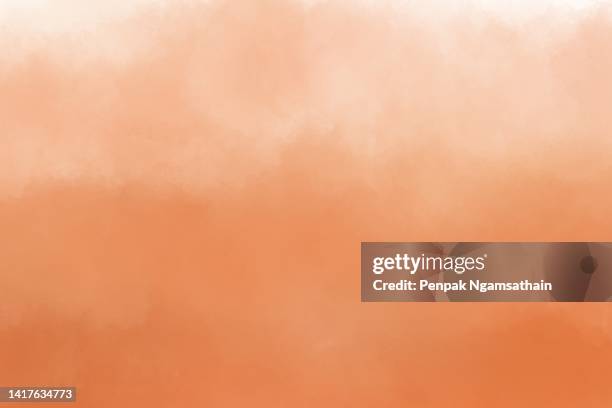 stamp brown orange  color on paper abstract background - ombré imagens e fotografias de stock